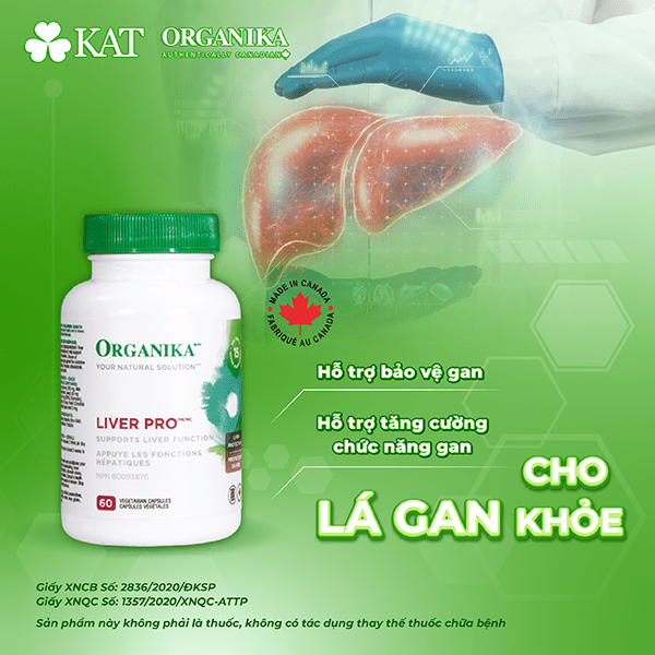 Thực phẩm bảo vệ sức khỏe Organika Liver Pro hỗ trợ bảo vệ gan, tăng cường chức năng gan