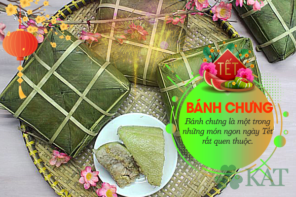 Bánh chưng là một trong những món ngon ngày Tết nổi tiếng trong Tết cổ truyền của người Việt