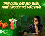 Thói quen gây suy thận nhiều người trẻ mắc phải