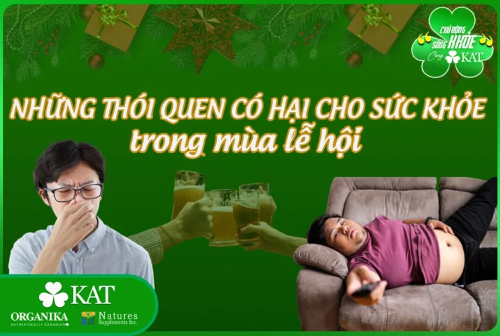 Những thói quen có hại cho sức khỏe trong mùa lễ hội