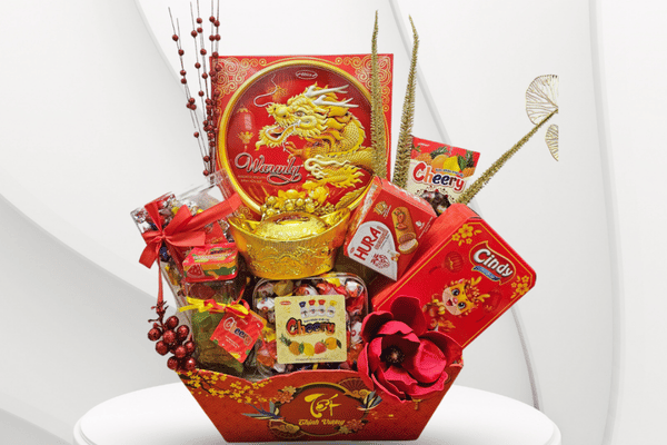 Giỏ quà Tết trở thành món quà ý nghĩa trong dịp đầu năm