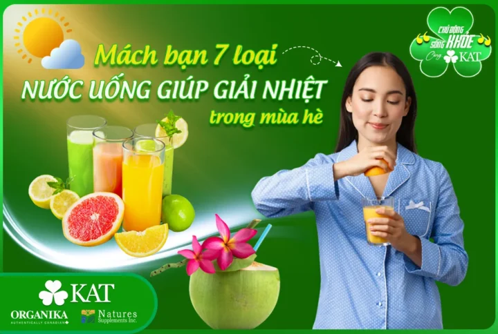Mách bạn 7 nước uống giúp giải nhiệt trong mùa hè